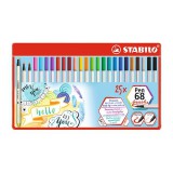 Ecsetfilc STABILO Pen 68 Brush 25 darabos fémdobozban