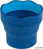 Ecsettál, műanyag, FABER-CASTELL 'Click&Go', kék