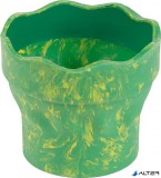 Ecsettál, műanyag, FABER-CASTELL 'Click&Go', zöld