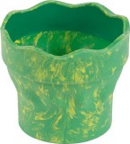 Ecsettál, műanyag, FABER-CASTELL Click&Go, zöld (TFC181528)