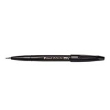 Ecsettoll, kalligrafikus hajlékony hegyû, Pentel SES15C-A fekete