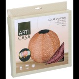 Edco ArtiCasa napelemes fénynyomat mintás Party  LED-es Lampion, 25 cm, terracotta színű, 1 db