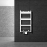 EDDC Fürdőszoba radiátor 500x800 mm 378W fehér egysoros - egyenes, központi bekötéssel univerzális csatlakozással