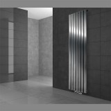 EDDC Modern design radiátor 480x1600 mm 1005W króm szín középső bekötés fali csatlakozás különleges hosszított és keskenyített, stílusos megjelenés