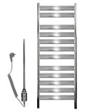 EDDC Modern radiátor 500x950 mm króm színben, különleges formatervezés, stílusos megjelenés 300W fűtőbetéttel