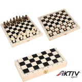 Eddy Toys Sakk és dáma készlet fa