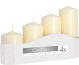 Éden 4-es Adventi Henger Gyertya szett 50mm - Krémszínű