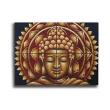 Éden Arany Buddha Mandala - Brokát Részlet 4db 30x40cm