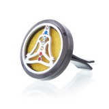Éden Autós Aroma Diffúzor - Pewter Yoga Chakra - 30mm