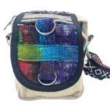 Éden Batik Mintás Kender Crossbody Táska