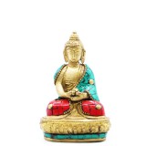 Éden Bronz Buddha Szobor - Amitabha - 9.5 cm