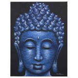 Éden Buddha Festmény - Kék Brokát Hatás 60x80cm
