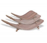 Éden Gyümölcstál Szett Kókuszlevélből (Fehér Súrolt)