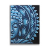 Éden Kék Feles Buddha Mandala 60x80cm