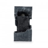 Éden Nagy Szoba Szökőkút - 24x22x48cm - Színváltós kristály golyó tömbbel