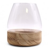 Éden Nagy Terrárium Natúr Tung Fával- 17x19cm