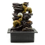 Éden Szoba Szökőkút - 35cm - Elefántok és Vízimalom