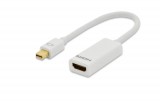 Ednet miniDisplayPort - HDMI Adapter/Converter cable 0,15m White 84507