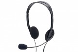 Ednet Stereo PC Headset with volume control Black