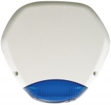 EDS AS290 WB Kültéri, hang-és fényjelző, kék, LED-es villogó, fehér ház.