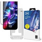 Edzett üveg 3MK HardGlass Max applikátorral Apple iPhone 17 Pro készülékhez