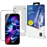 Edzett üveg 3MK HardGlass Max applikátorral Apple iPhone 17 Pro Max készülékhez