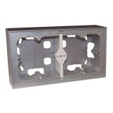 Efapel 10994_AAL Dupla kiemelő keret, alumínium színű