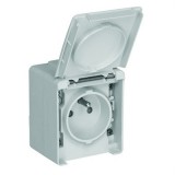 Efapel 48112 CBR IP65 Dugaszoló aljzat, gyerekzáras, francia típus