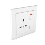 efapel 90184_CGE Komplett csatlakozóaljzat (brit típusú) jég