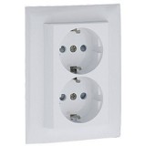 Efapel 90332_CBR gyerekzáras dupla dugalj, fehér