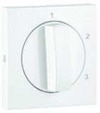 Efapel 90765_TBR Fedlap forgócsapos kapcsolóhoz, (1,2,3) jellel fehér színű