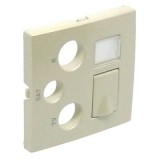 efapel 90770_TPE 21544, 21545 Multimédia aljzat fedlap, gyöngyház