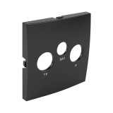 efapel 90775_TPM Fedlap R-TV-SAT aljzathoz, fekete