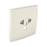 efapel 90842 TMF Fedlap csatlakozóaljzathoz, gyerekzáras EURO-USA típus elefántcsont