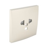 efapel 90842 TPE Fedlap csatlakozóaljzathoz, gyerekzáras EURO-USA típus gyöngyház