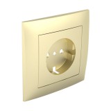 Efapel 90902 TDU Fedlap kerettel Schuko csatlakozóaljzathoz arany