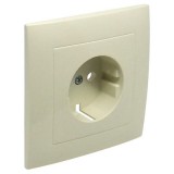 Efapel 90902 TMF Fedlap kerettel Schuko csatlakozóaljzathoz elefántcsont