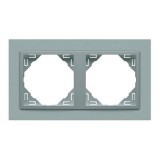 Efapel 90920_TAA ANIMATO Kettes keret, alumínium színű