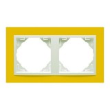 Efapel 90920_TRG ANIMATO Kettes keret, sárga