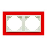 Efapel 90920_TVG ANIMATO Kettes keret, piros