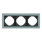 Efapel 90930_TAS ANIMATO Hármas keret, alumínium és szürke színű