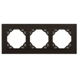 Efapel 90930_TRR ANIMATO Hármas keret, fekete