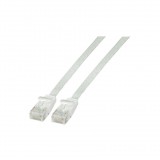 EFB RJ45 Flachpatchkabel U/UTP, Cat.6A, PVC, 1,5m, weiß (K8107WS.1,5)
