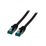 EFB RJ45 Patchkabel S/FTP, Cat.6A, LSZH, 0,5m, schwarz (MK6001.0,5B)