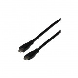 EFB USB4.0 20Gbit Anschlusskabel Typ-C Stecker,2m, schwarz (EBUSBC40-20G.2) (EBUSBC40-20G.2)