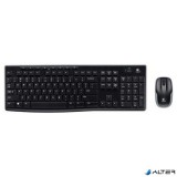 Egér- és billentyűzet készlet, vezeték nélküli, USB, HUN, LOGITECH 'MK270', fekete