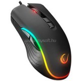 Egér Gamer - SMX-R120 SLASH (7200DPI, 7 gomb, makro, RGB LED, 1,8m harisnyázott kábel, fekete) (RAMPAGE_34569)