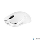 Egér, tri-mode kapcsolat, gaming, AVAX "LW02 PRO", fehér
