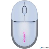 Egér, vezeték nélküli, dual-mode kapcsolat, optikai, CANYON "OnClick 24", kék