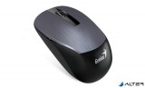 Egér, vezeték nélküli, optikai, normál méret, GENIUS 'NX-7015' acél szürke